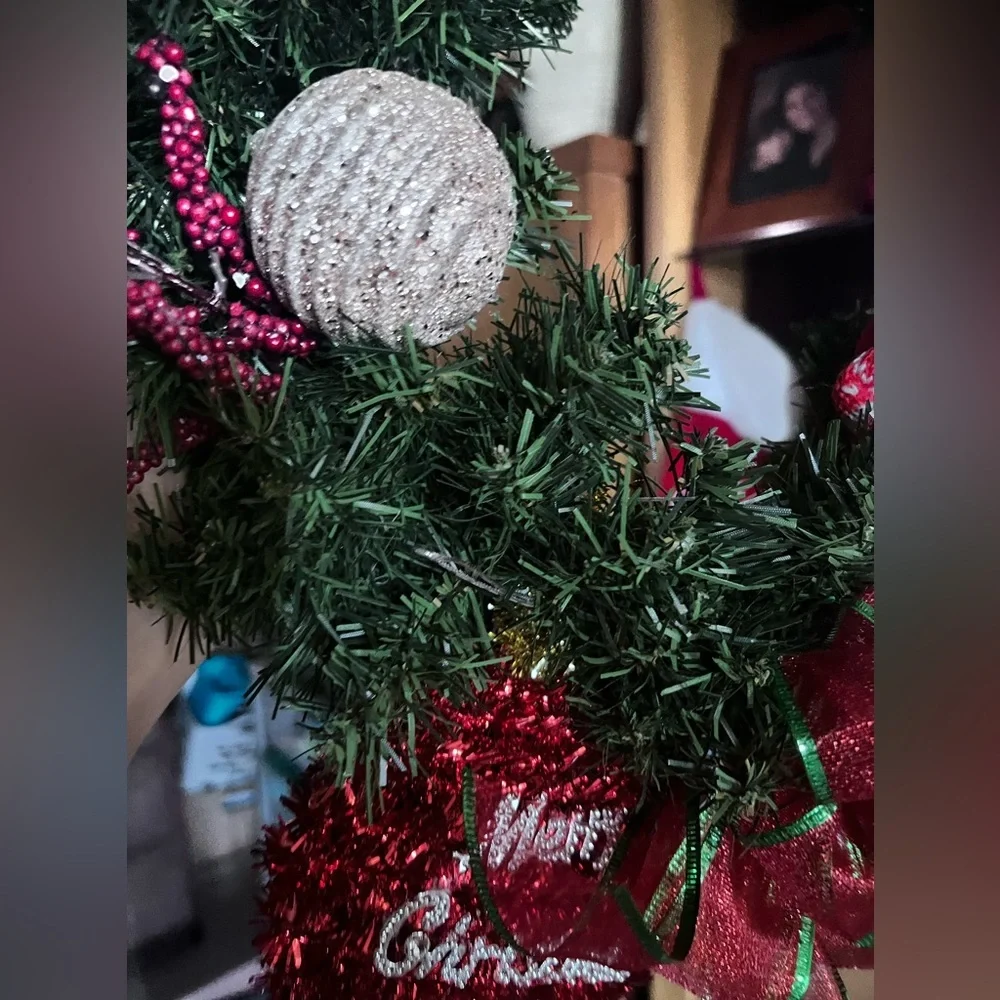 Homemade Custom Holiday Gnome Wreath (can add lights)
